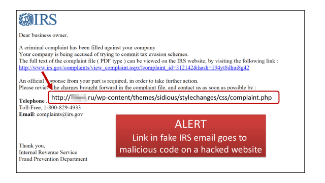 irs fraud alert